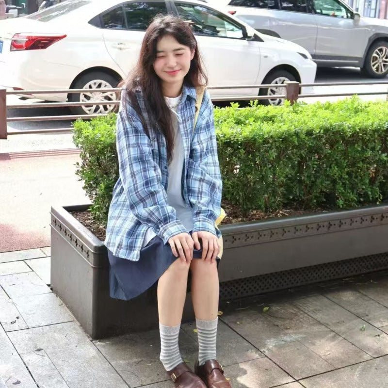 Women's Chic Plaid Long Sleeve Shirt