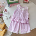 Sleeveless summer clothes baby casual clothes