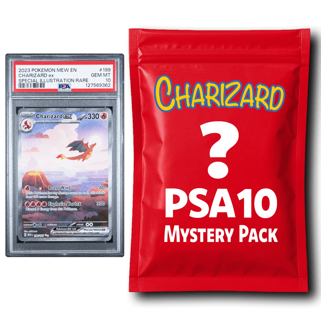 Charizard PSA 10 Graded PKM Card Mystery Pack Trading Card Game