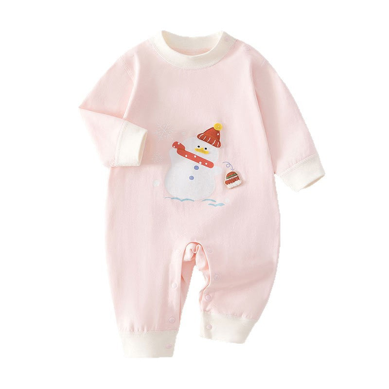 Baby jumpsuit baby long sleeved crawling clothes pajamas home clothes