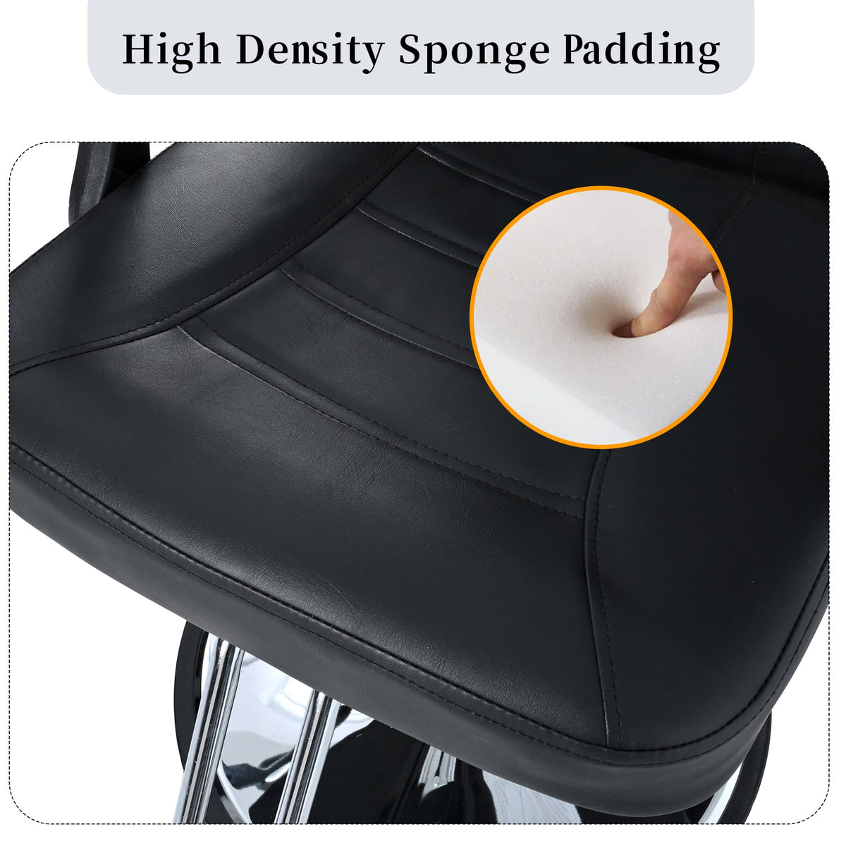 Classic Reclining Barber Chair for Hair Stylist