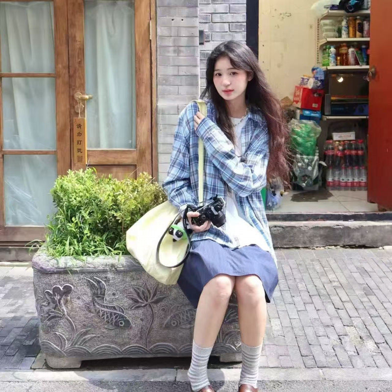Women's Chic Plaid Long Sleeve Shirt