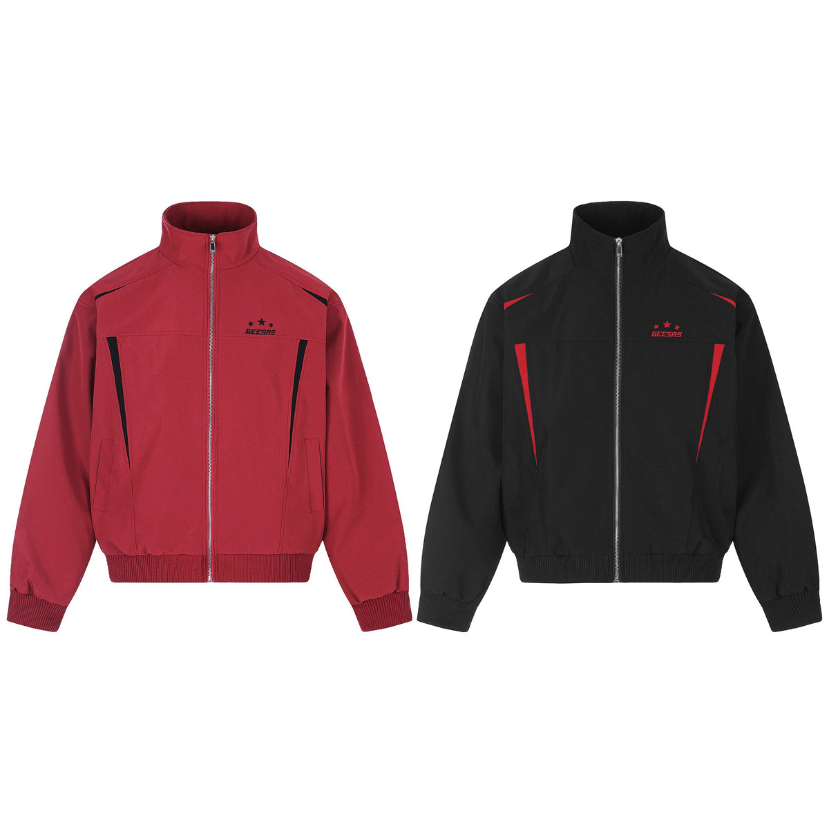 Chest three-star letter design jacket