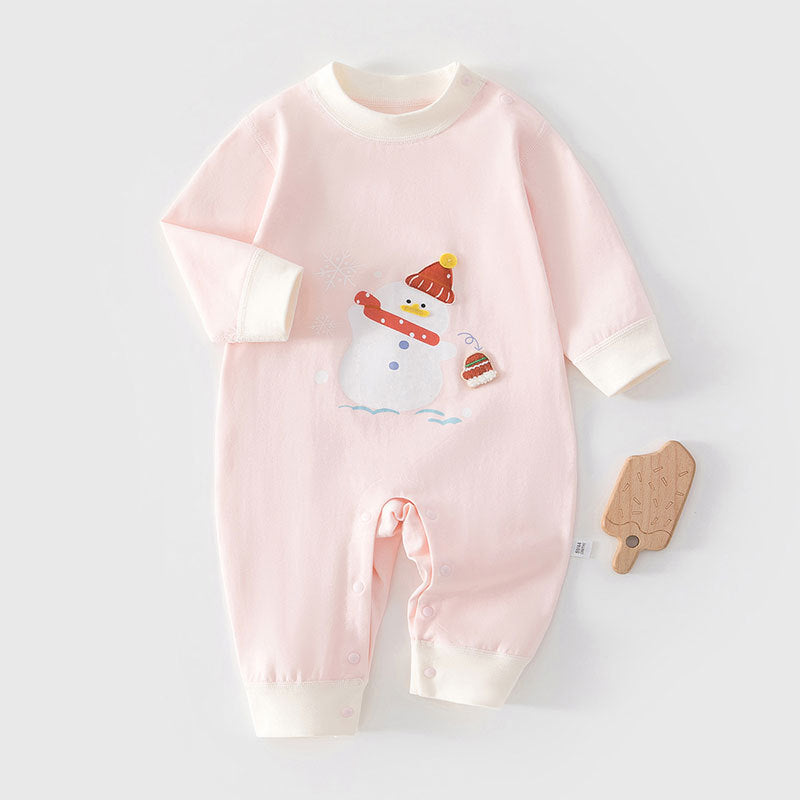 Baby jumpsuit baby long sleeved crawling clothes pajamas home clothes