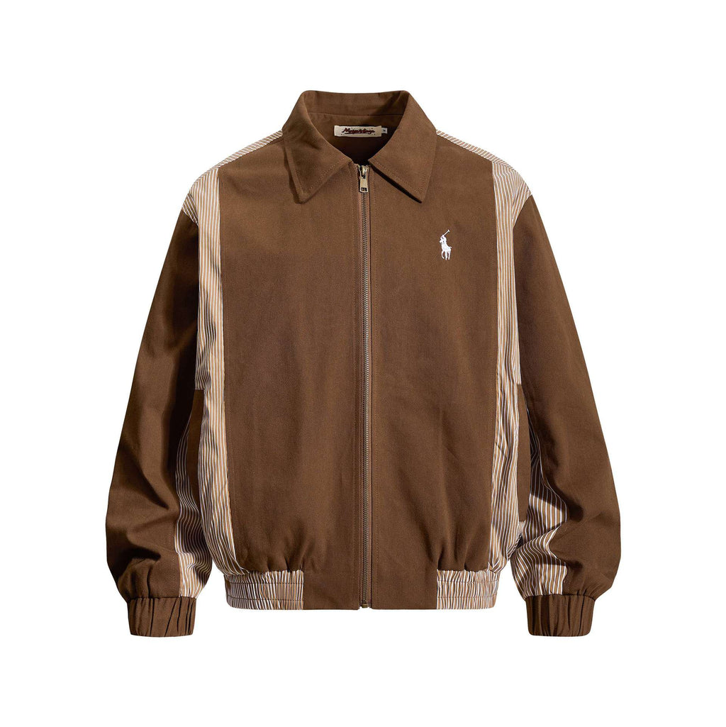 Small Spurs Embroidered Logo Design Jacket