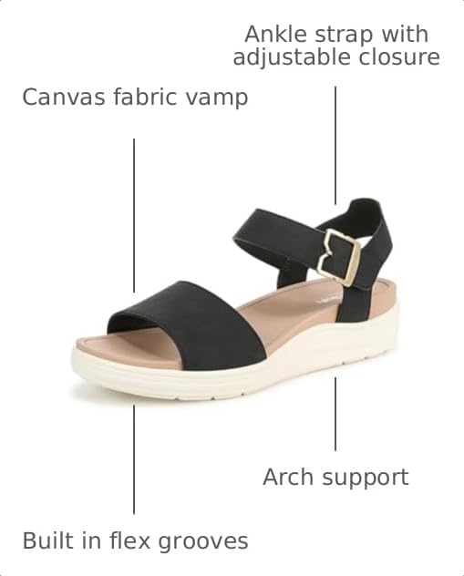 Dr. Scholl's Shoes Womens Time Off Sky Sandal Cuban Sand Smooth 8.5 MDr. Scholl's Shoes Womens Time Off Sky Sandal Cuban Sand Smooth 8.5 M