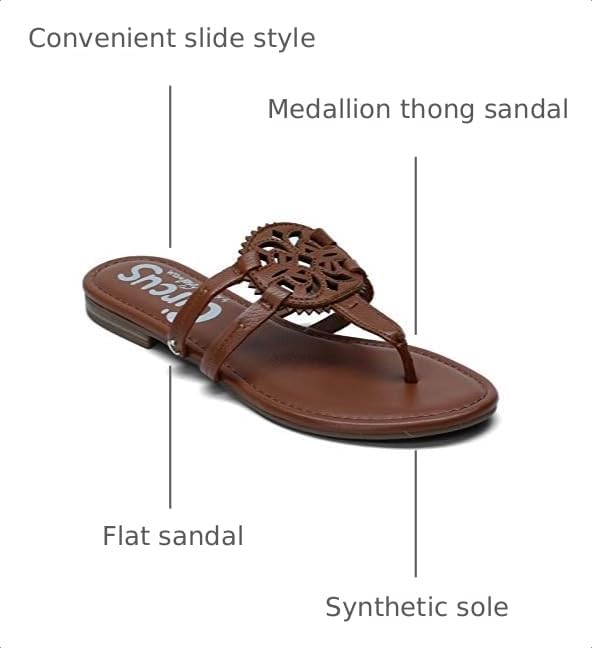 Circus NY by Sam Women's Canyon Sandal, saddle tumbled bolt, 10 M US