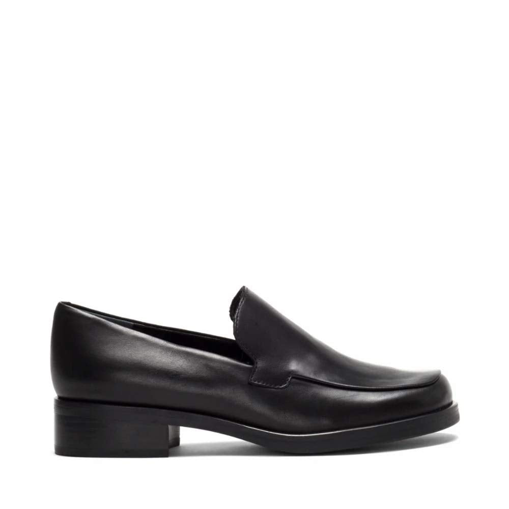 Franco Sarto Women's Bocca Slip-On Loafer, Black Leather, 8 WFranco Sarto Women's Bocca Slip-On Loafer, Black Leather, 8 W