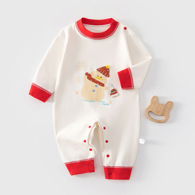 Baby jumpsuit baby long sleeved crawling clothes pajamas home clothes