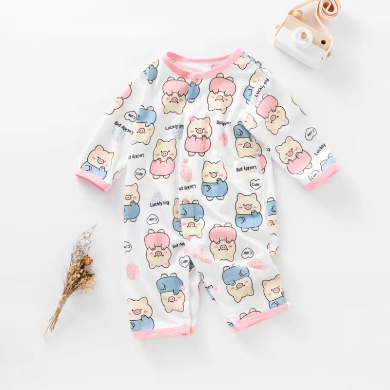 Baby Long Sleeve Bodysuit Newborn Clothes Unisex Baby Romper Modal