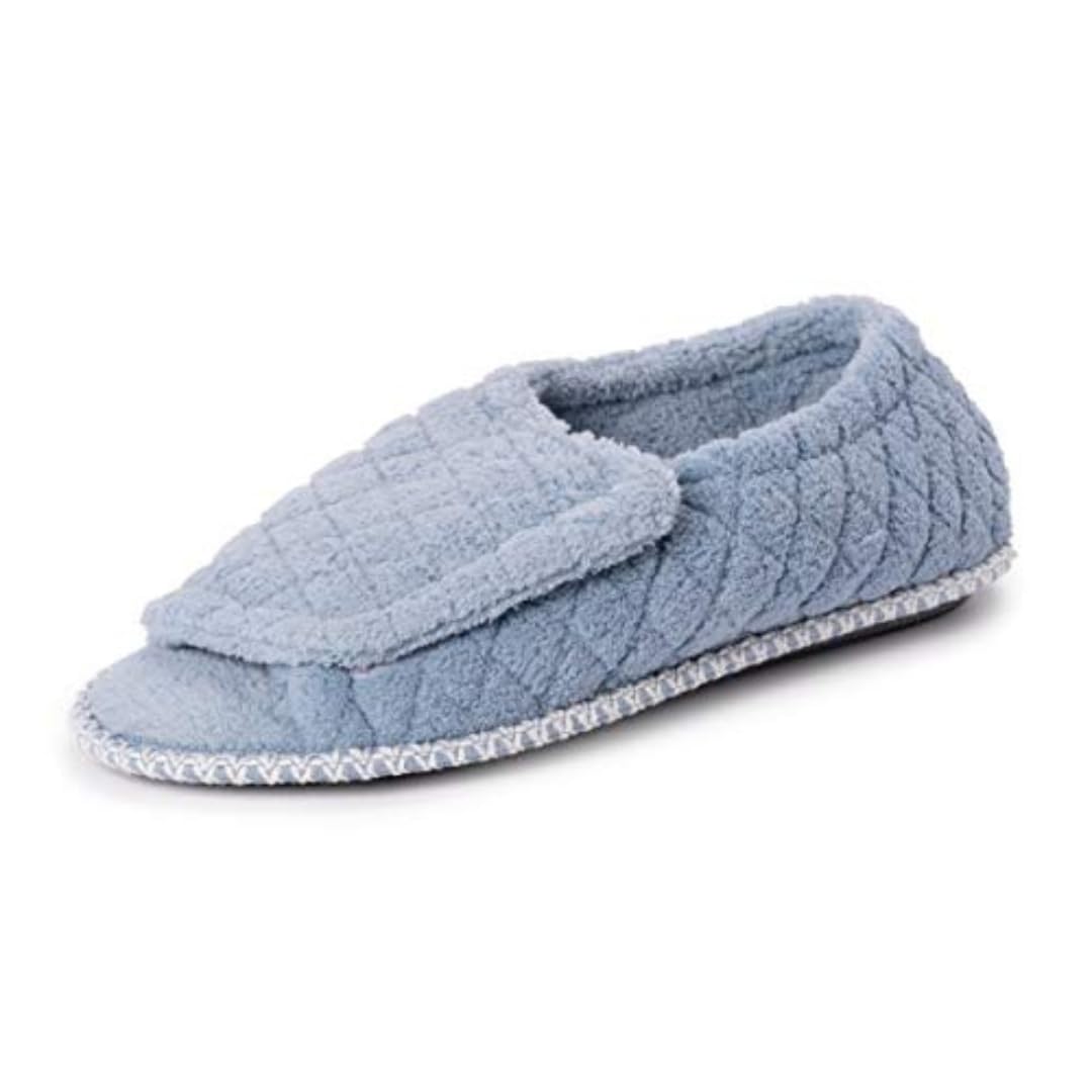 MUK LUKS womens Marylou Micro Chenille - Freesia Blue Slipper, Freesia Blue, Small USMUK LUKS womens Marylou Micro Chenille - Freesia Blue Slipper, Freesia Blue, Small USs