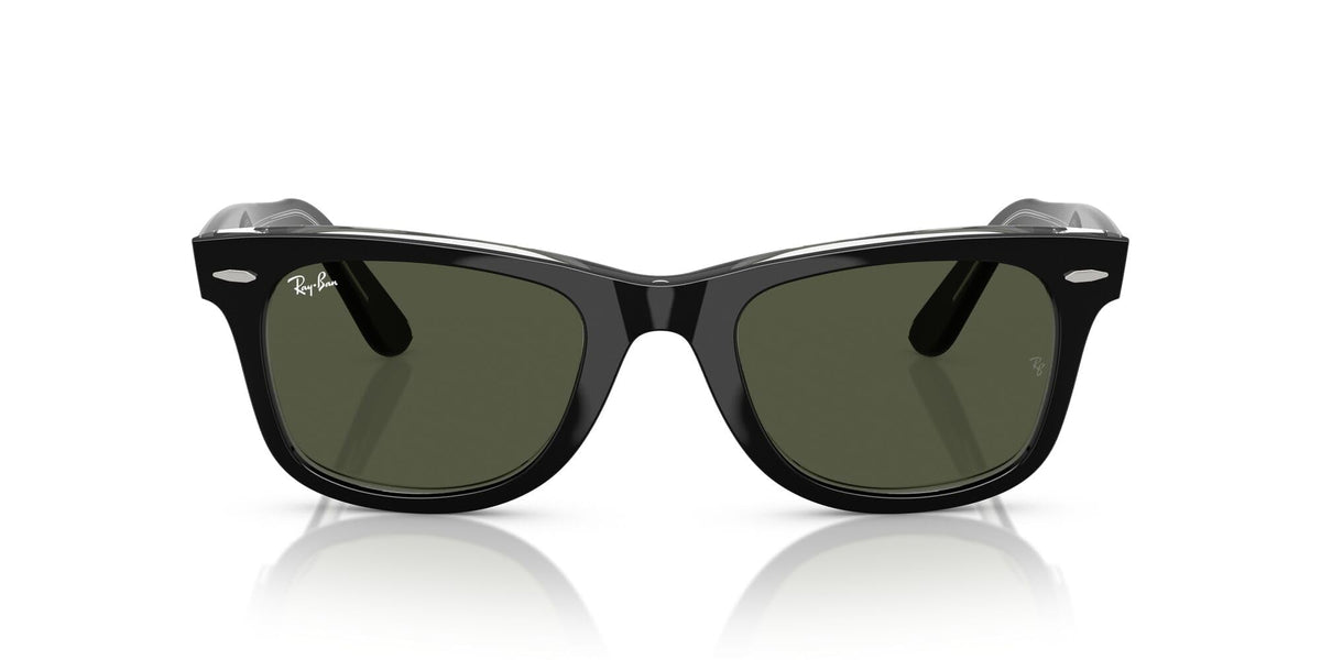 Ray-Ban RB2140 Original Wayfarer Square Sunglasses, Black/G-15 Green, 54 mmRay-Ban RB2140 Original Wayfarer Square Sunglasses, Black/G-15 Green, 54 mm