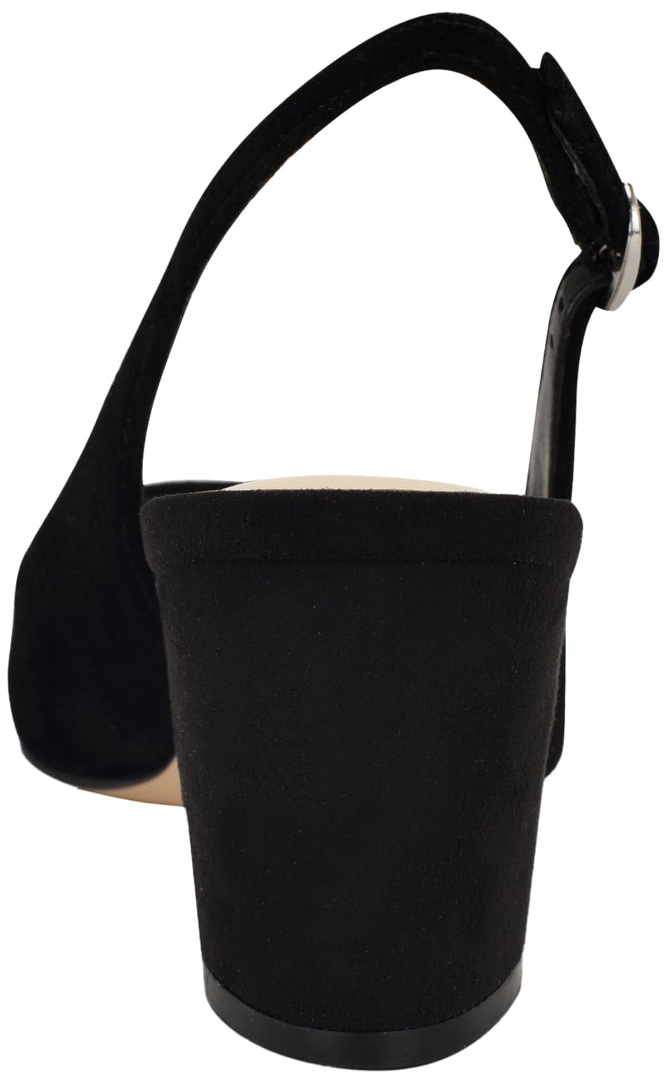 Nine West Women's Kamsee Slingback, Black Suede 001, 8.5Nine West Women's Kamsee Slingback, Black Suede 001, 8.5