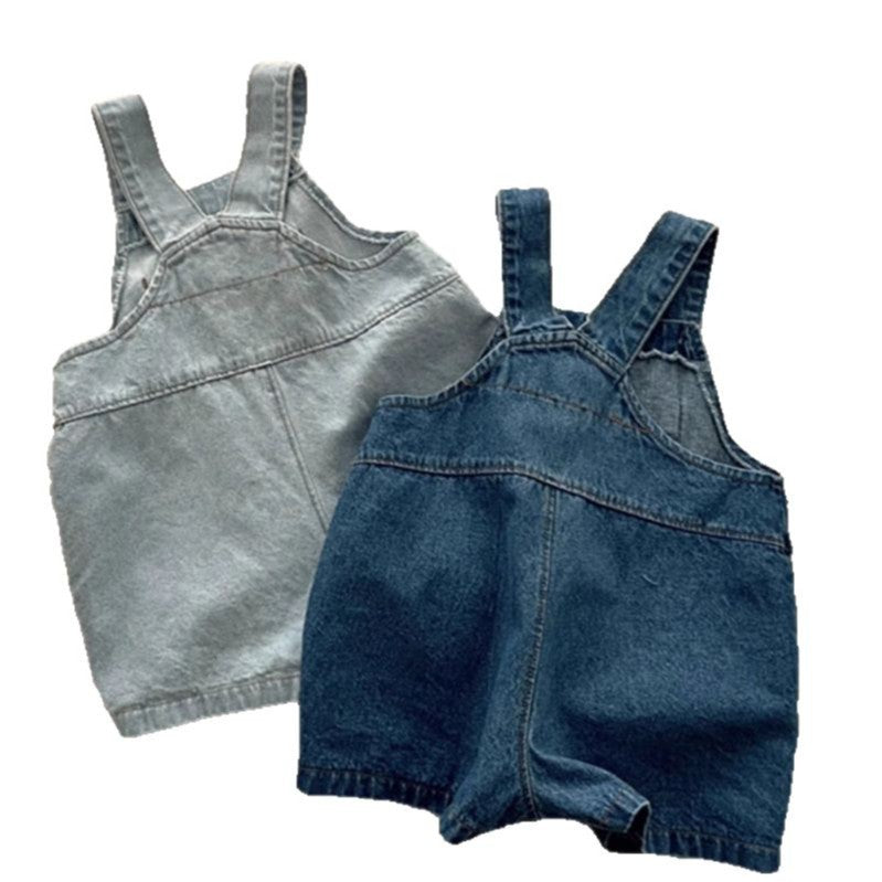 Cowboy girls' casual overalls baby summer clothes