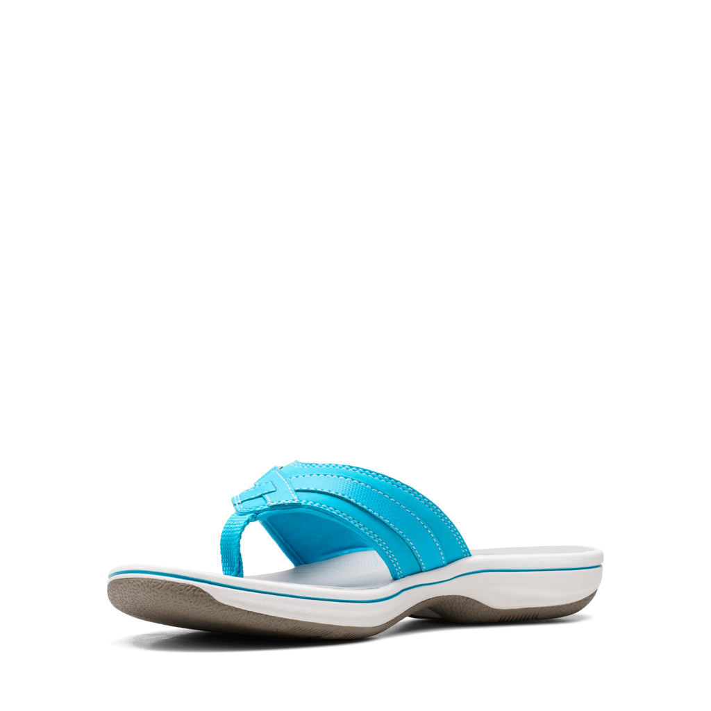 Clarks Women's Breeze Sea Flip-Flop, Navy Synthetic, 8Clarks Women's Breeze Sea Flip-Flop, Navy Synthetic, 8