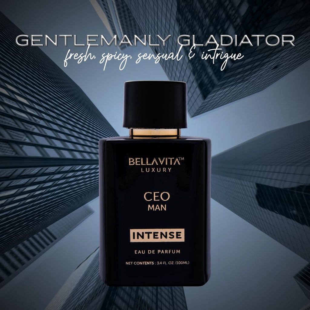 Bellavita Luxury G.O.A.T. Eau de Parfum | 100 ml (3.4 fl.oz.) | Perfume for Men | Citrus, Bergamot, Patchouli, and Vetiver Notes | Long Lasting Men's Fragrance | Gift for father's Day