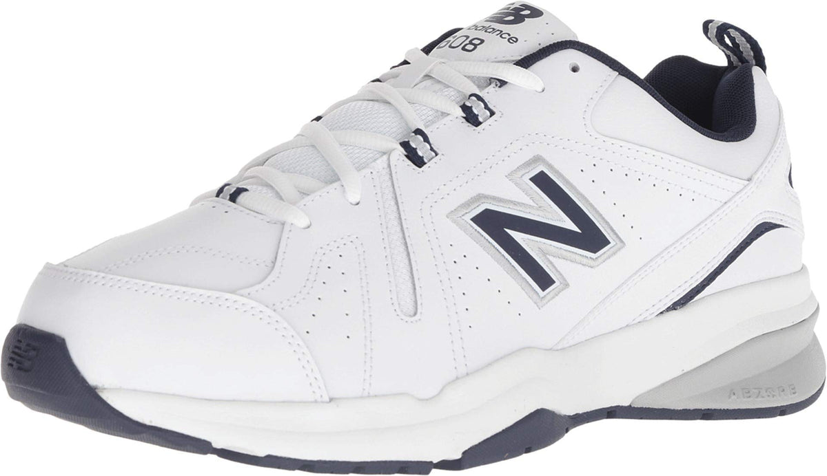 New Balance Men's 608 V5 Casual Comfort Cross Trainer, White/Navy, 11 WideNew Balance Men's 608 V5 Casual Comfort Cross Trainer, White/Navy, 11 Wide