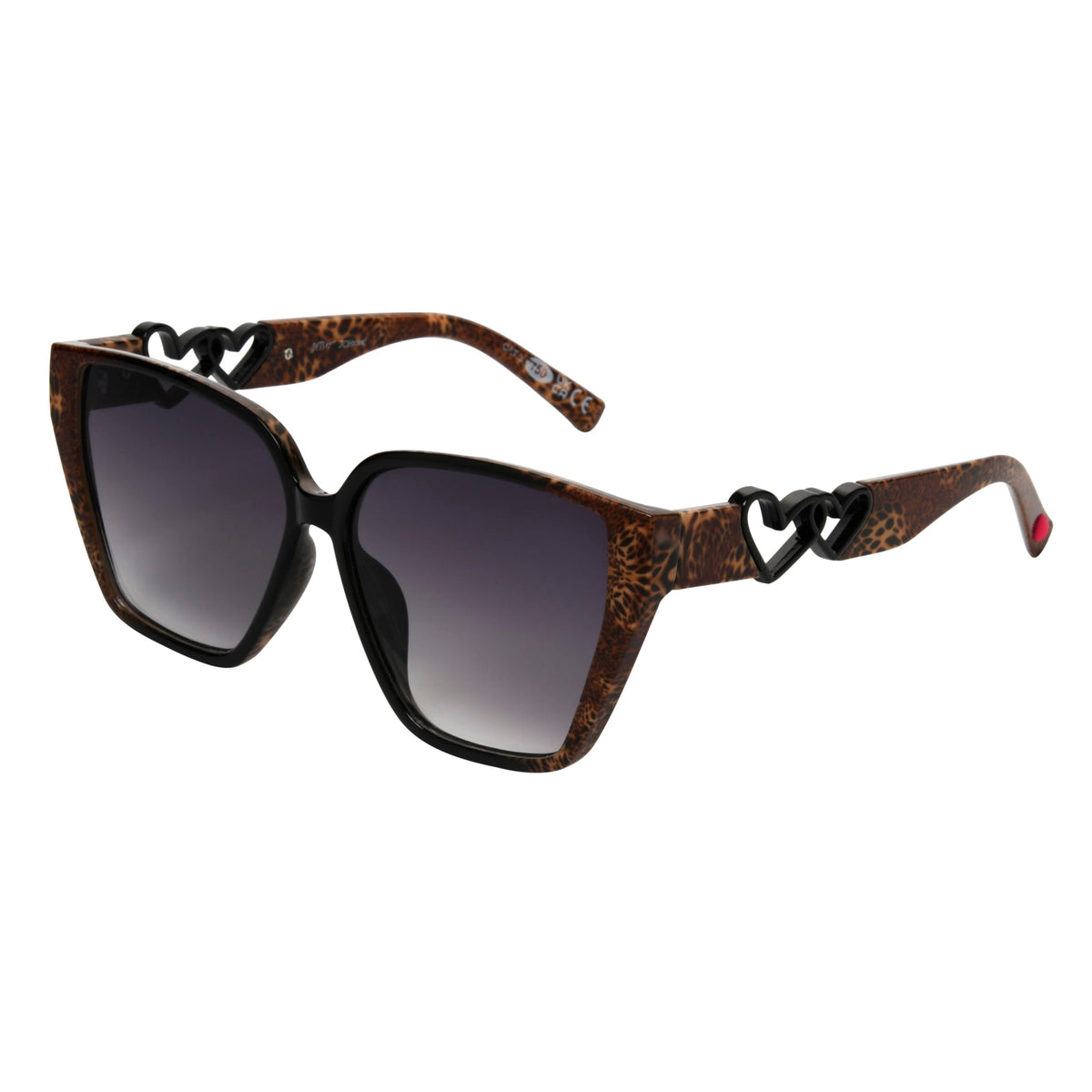 Betsey Johnson Women's Soul Shine Sunglasses Cateye, Leopard, 58 mm