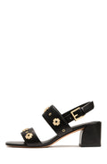 kate spade new york Spade Flower Stud Pebbled Leather Block Heel Sandalkate spade new york Spade Flower Stud Pebbled Leather Block Heel Sandal