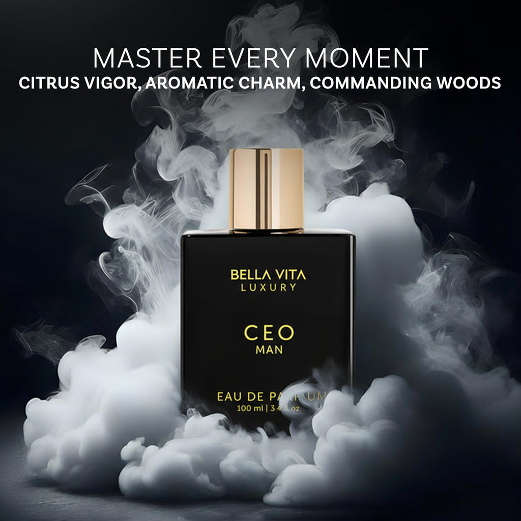 Bellavita Luxury G.O.A.T. Eau de Parfum | 100 ml (3.4 fl.oz.) | Perfume for Men | Citrus, Bergamot, Patchouli, and Vetiver Notes | Long Lasting Men's Fragrance | Gift for father's Day