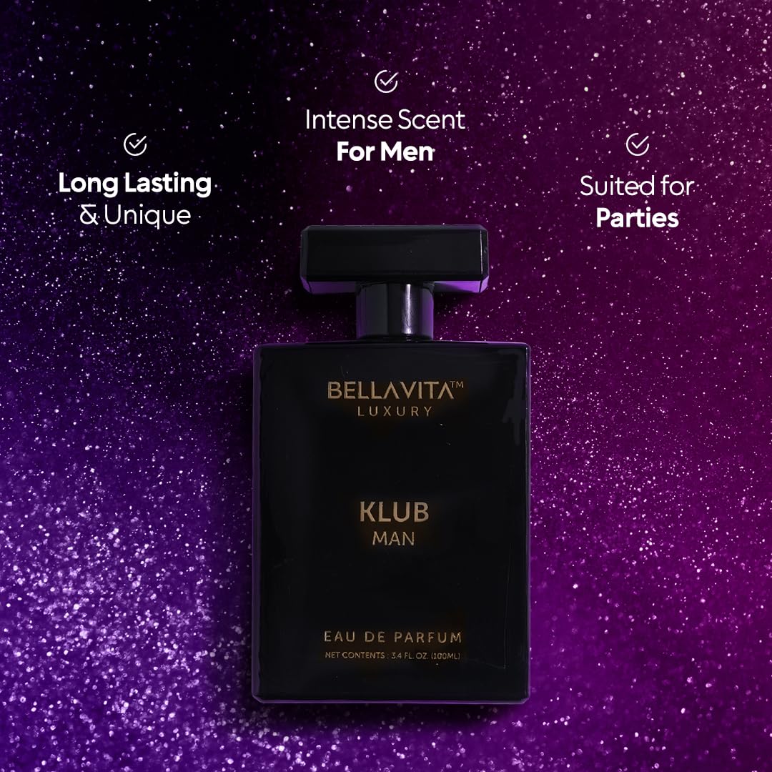 Bellavita Luxury G.O.A.T. Eau de Parfum | 100 ml (3.4 fl.oz.) | Perfume for Men | Citrus, Bergamot, Patchouli, and Vetiver Notes | Long Lasting Men's Fragrance | Gift for father's Day