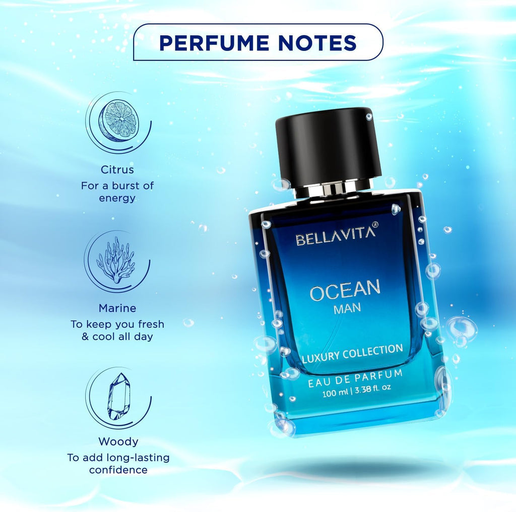 Bellavita Luxury G.O.A.T. Eau de Parfum | 100 ml (3.4 fl.oz.) | Perfume for Men | Citrus, Bergamot, Patchouli, and Vetiver Notes | Long Lasting Men's Fragrance | Gift for father's Day