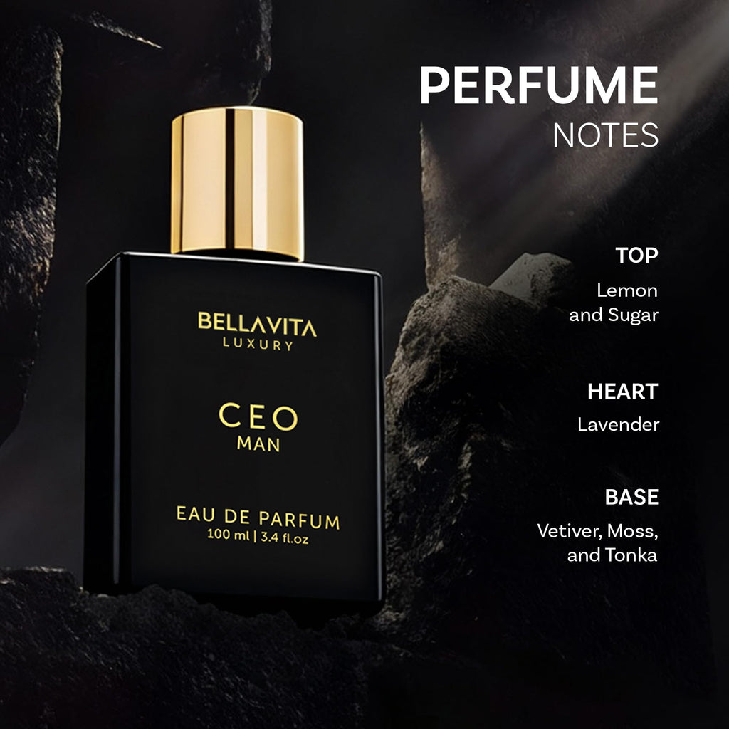 Bellavita Luxury G.O.A.T. Eau de Parfum | 100 ml (3.4 fl.oz.) | Perfume for Men | Citrus, Bergamot, Patchouli, and Vetiver Notes | Long Lasting Men's Fragrance | Gift for father's Day