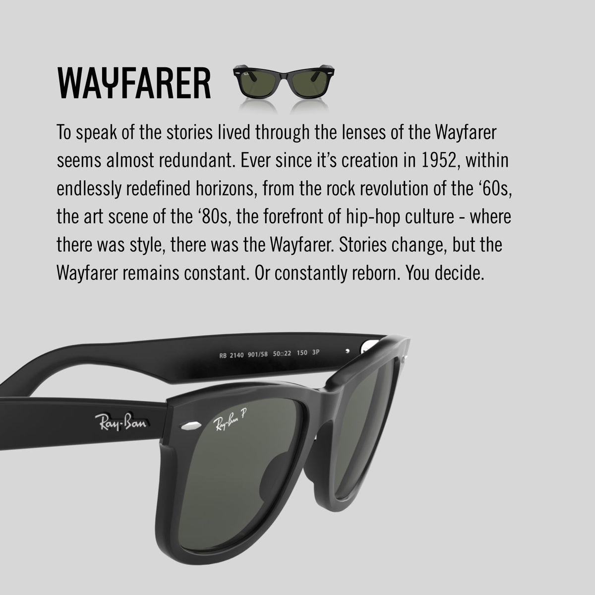 Ray-Ban RB2140 Original Wayfarer Square Sunglasses, Black/G-15 Green, 54 mmRay-Ban RB2140 Original Wayfarer Square Sunglasses, Black/G-15 Green, 54 mm
