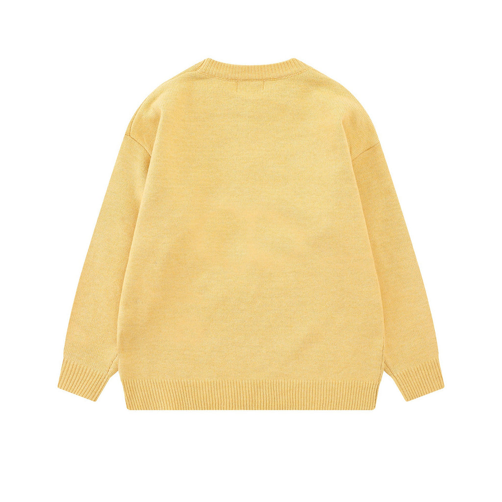 Starfish pattern embroidered sweater