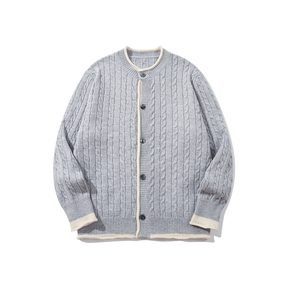 Round neck Fried Dough Twists design coat
