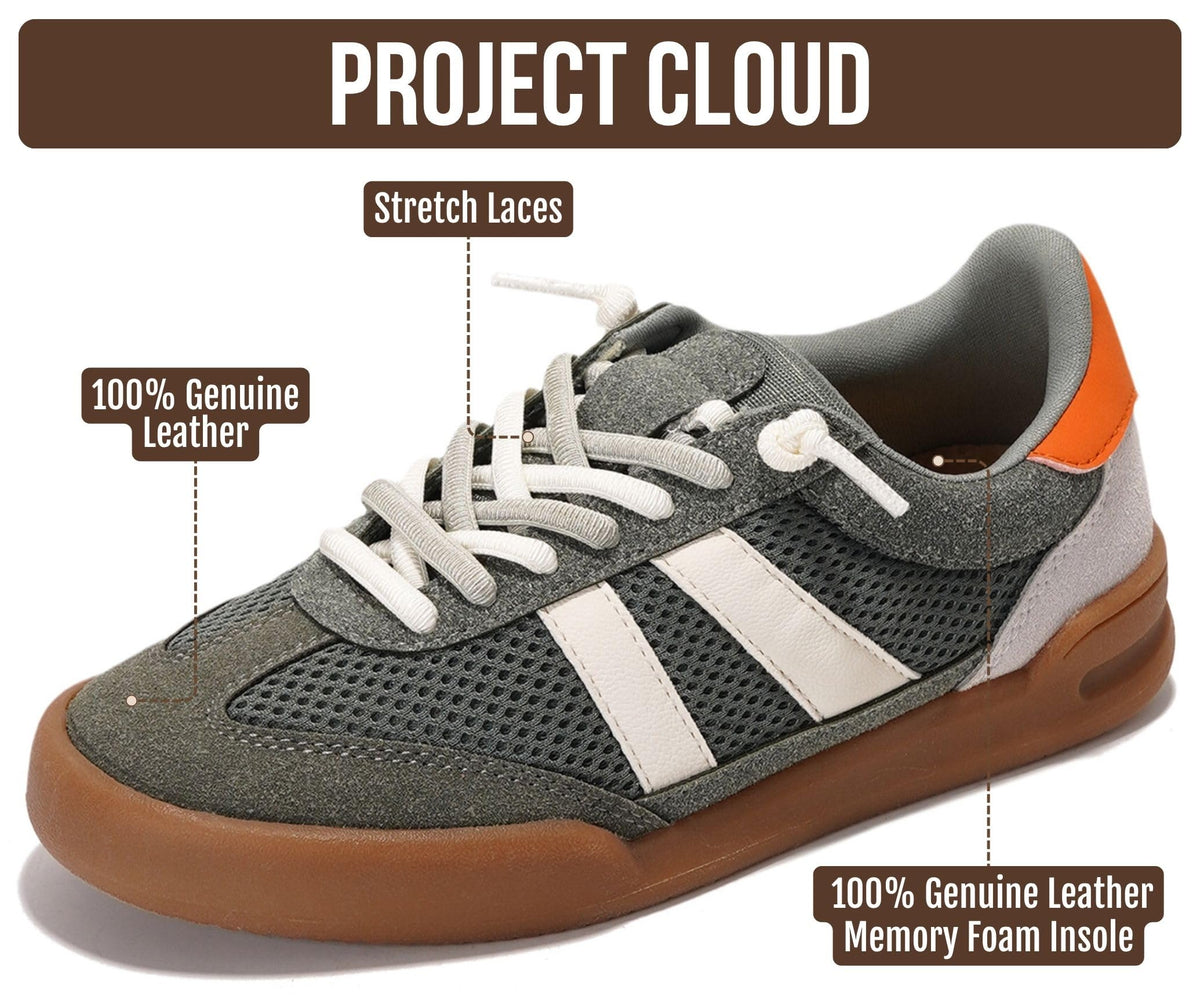 Project Cloud Leather Kids Sneakers, Shoes for Girls & Boys (Little Verdy)Project Cloud Leather Kids Sneakers, Shoes for Girls & Boys (Little Verdy)