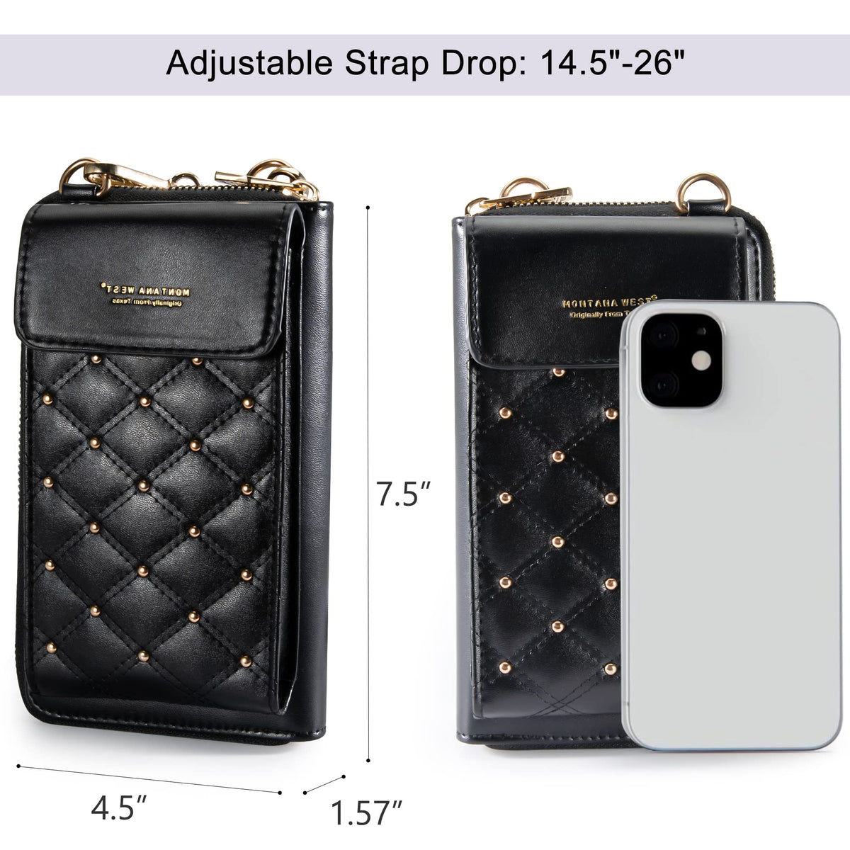 Montana West Crossbody Cell Phone Purse for Women RFID Blocking Cellphone Wallet