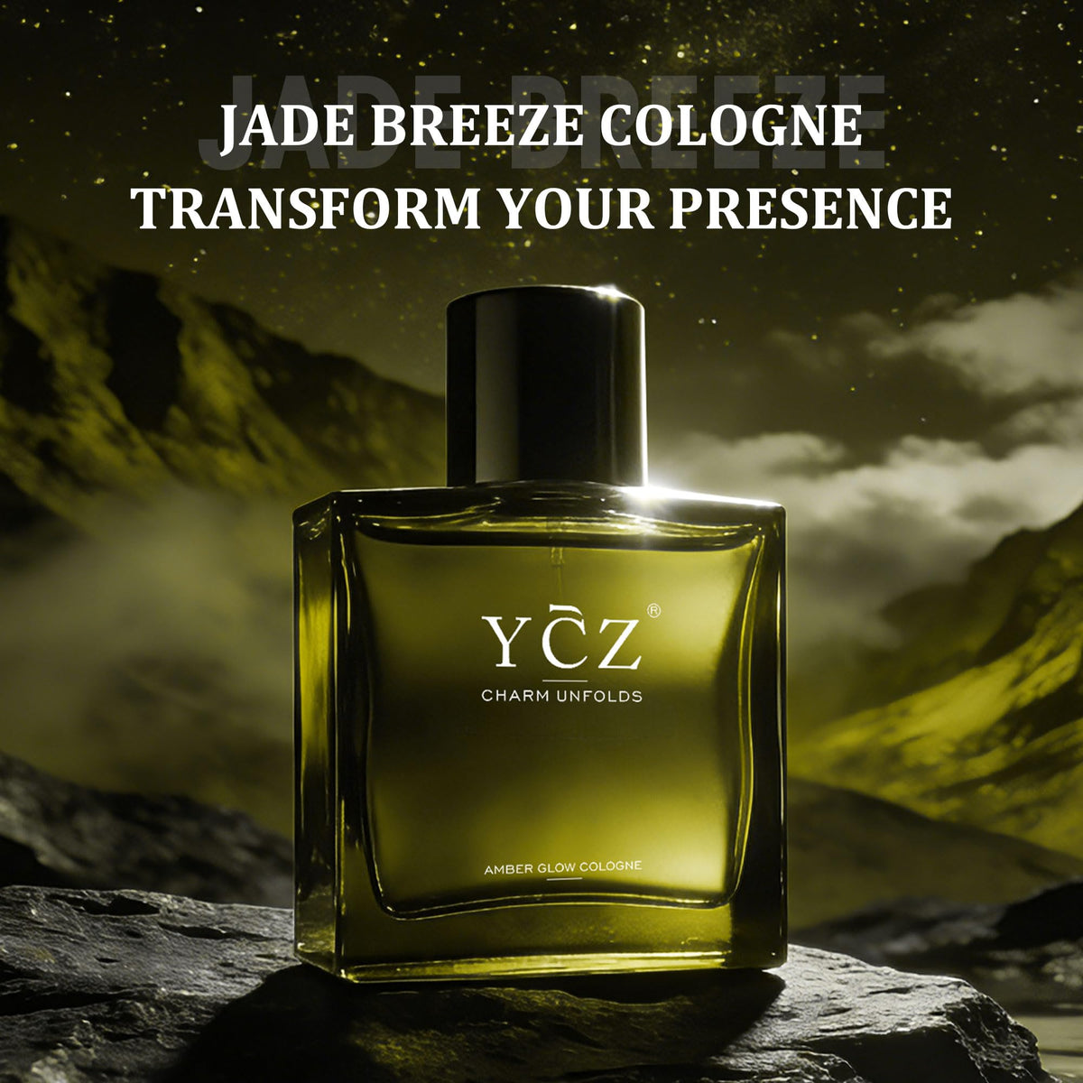 Ycz Midnight Marine Eau de Parfum for Men, 1.7 Fl Oz (50 mL), Long-Lasting Cologne, Fresh Marine & Woody Fragrance with Grapefruit, Ginger and Cedar Notes for Daily Wear, Date Night and Gifts