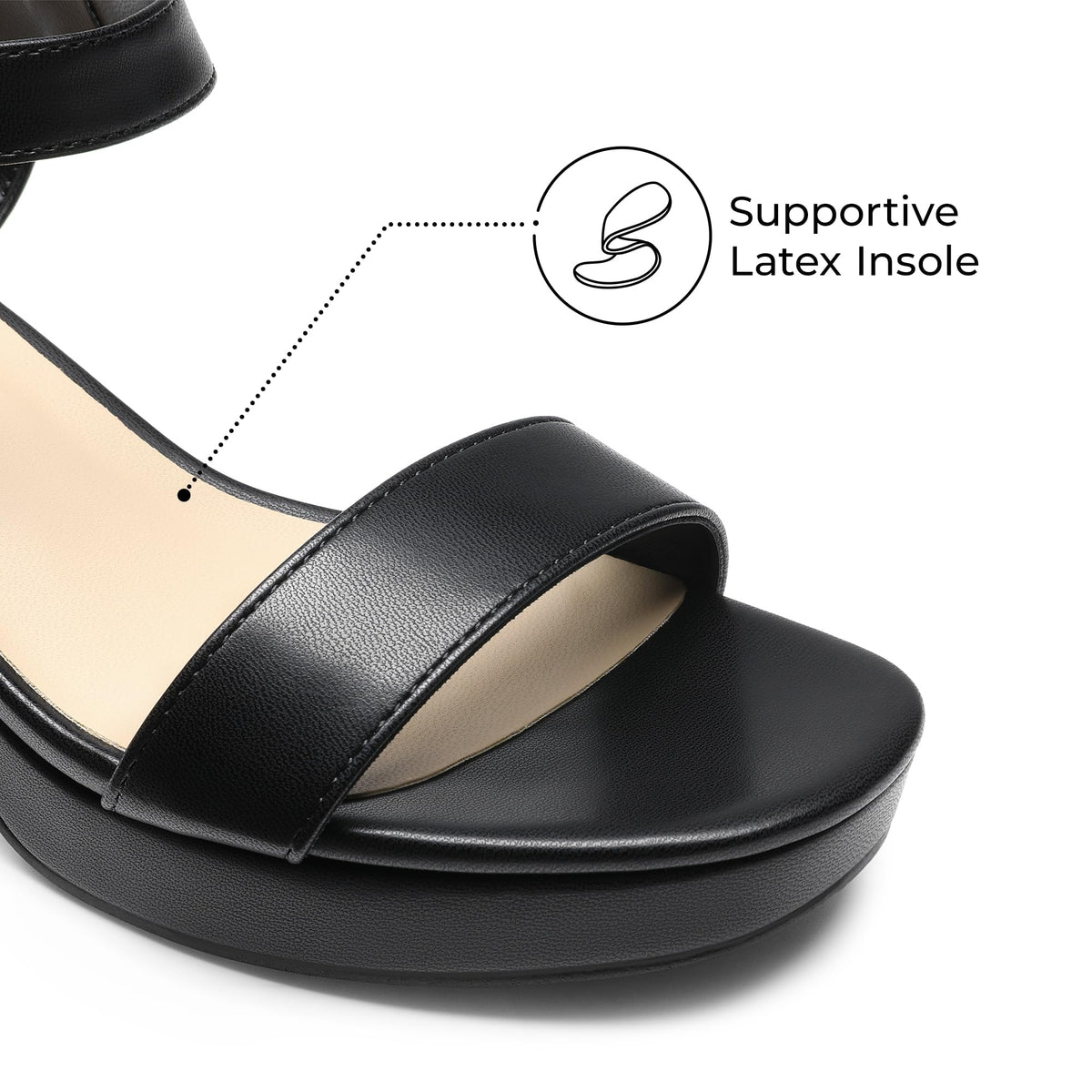 DREAM PAIRS Women's Platform Block ChunkyHeels Sandals,Nude,7.5DREAM PAIRS Women's Platform Block Chunky Heels Sandals,Nude,7.5