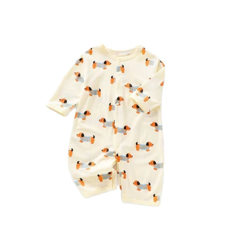 Baby Long Sleeve Bodysuit Newborn Clothes Unisex Baby Romper Modal