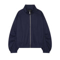 Zipper embellished corridor shaped pilot jacket