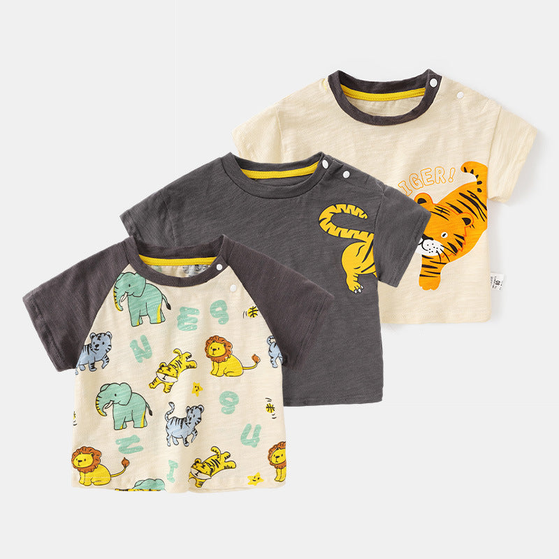 Baby clothes with short sleeves