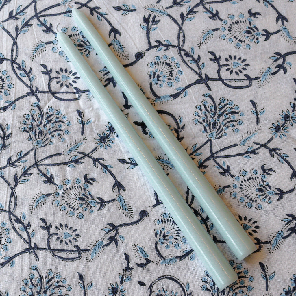Extra Tall Baby Blue Cloud Taper Candle, 1 Case of 48 Packs (4 Candles per Pack)