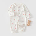 Summer baby jumpsuit thin and cute long sleeved baby clothes