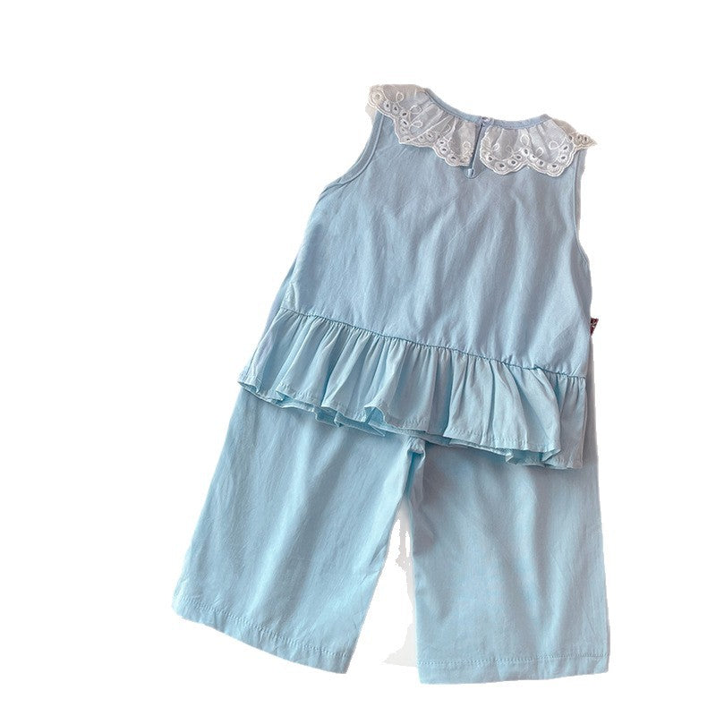 Sleeveless summer clothes baby casual clothes