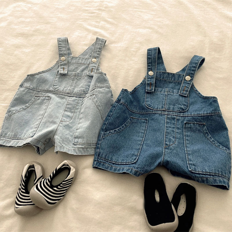 Cowboy girls' casual overalls baby summer clothes