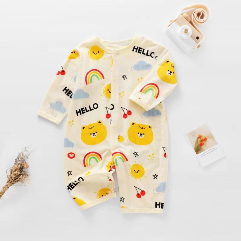 Baby Long Sleeve Bodysuit Newborn Clothes Unisex Baby Romper Modal