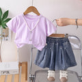 Girl baby clothes casual thin children's summer clothes