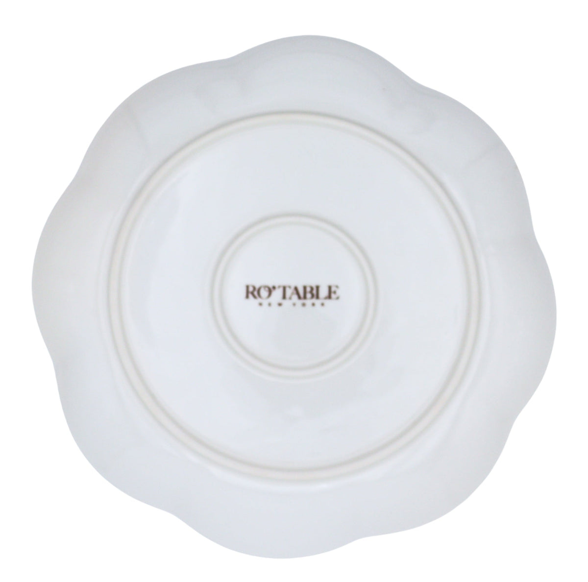 Fabled Flora Scalloped Ceramic Starter Plates – Case of 12 (+3 Bonus Plates)