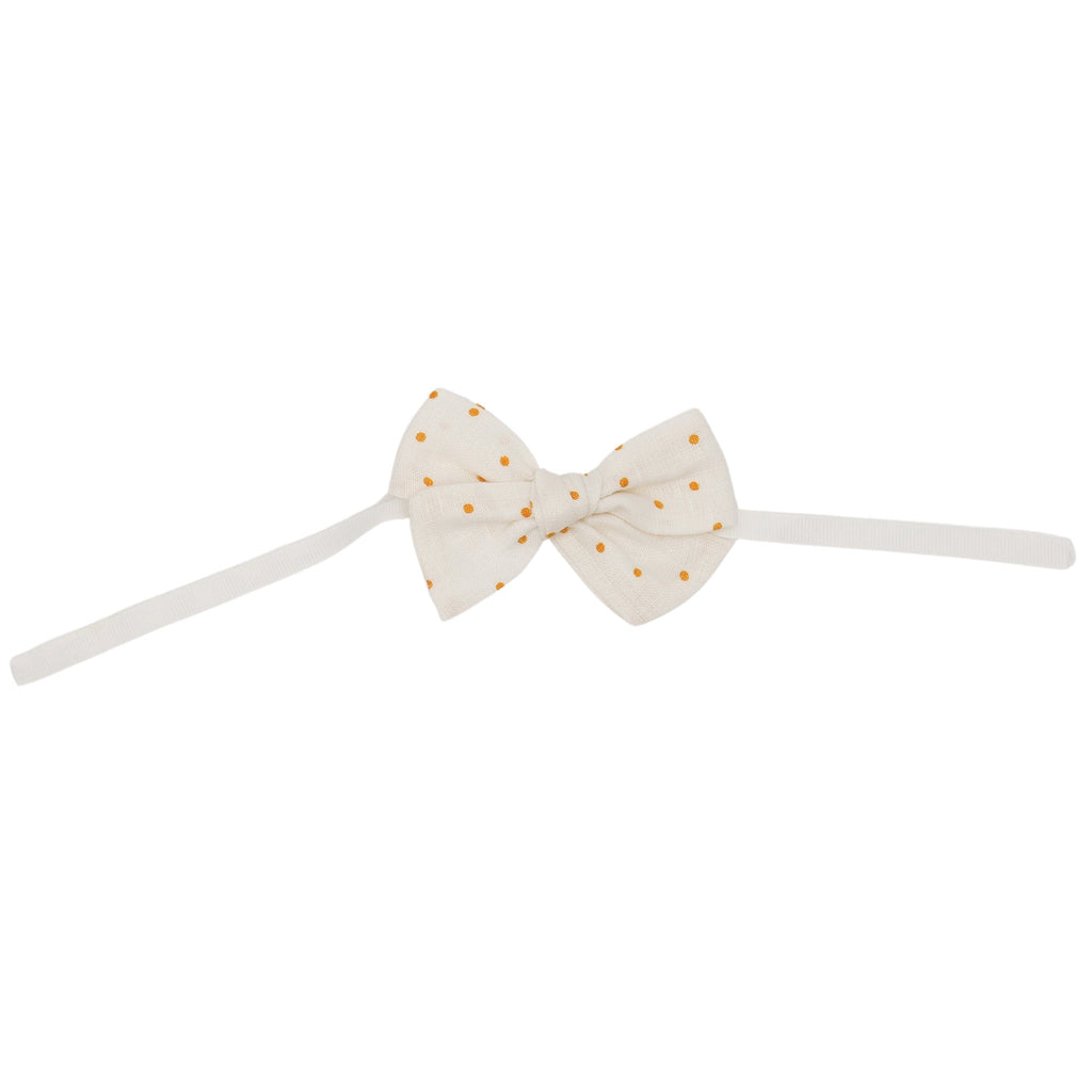Honeyed Polkadot Linen Napkin Bow Ties – Set of 6