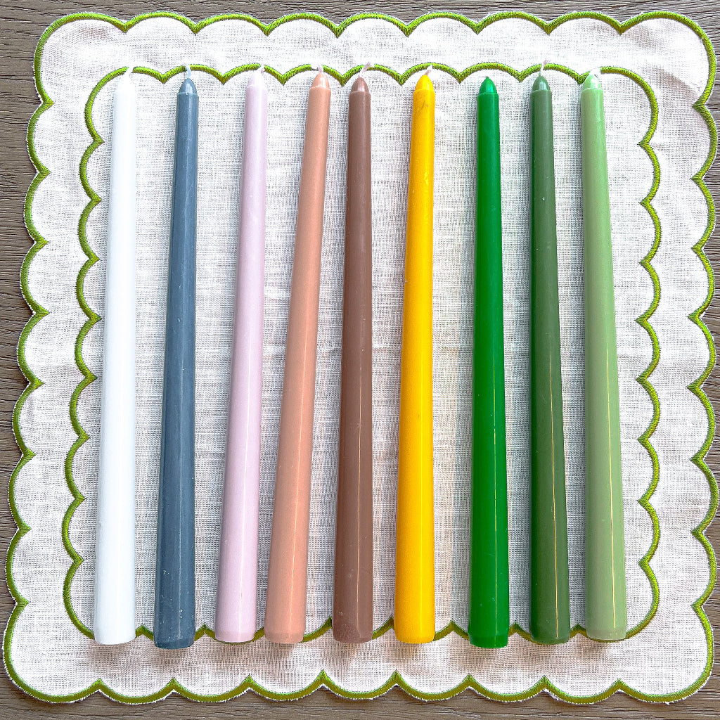 24 Extra Tall Lilac Hush Taper Candle - 6 Packs of 4