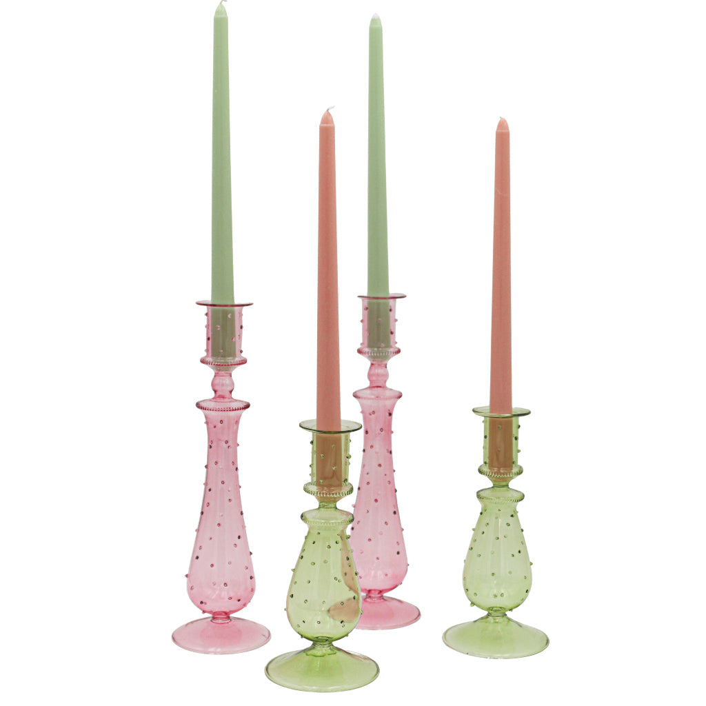Pistachio Cream Extra Tall Taper Candles – 24 Candles