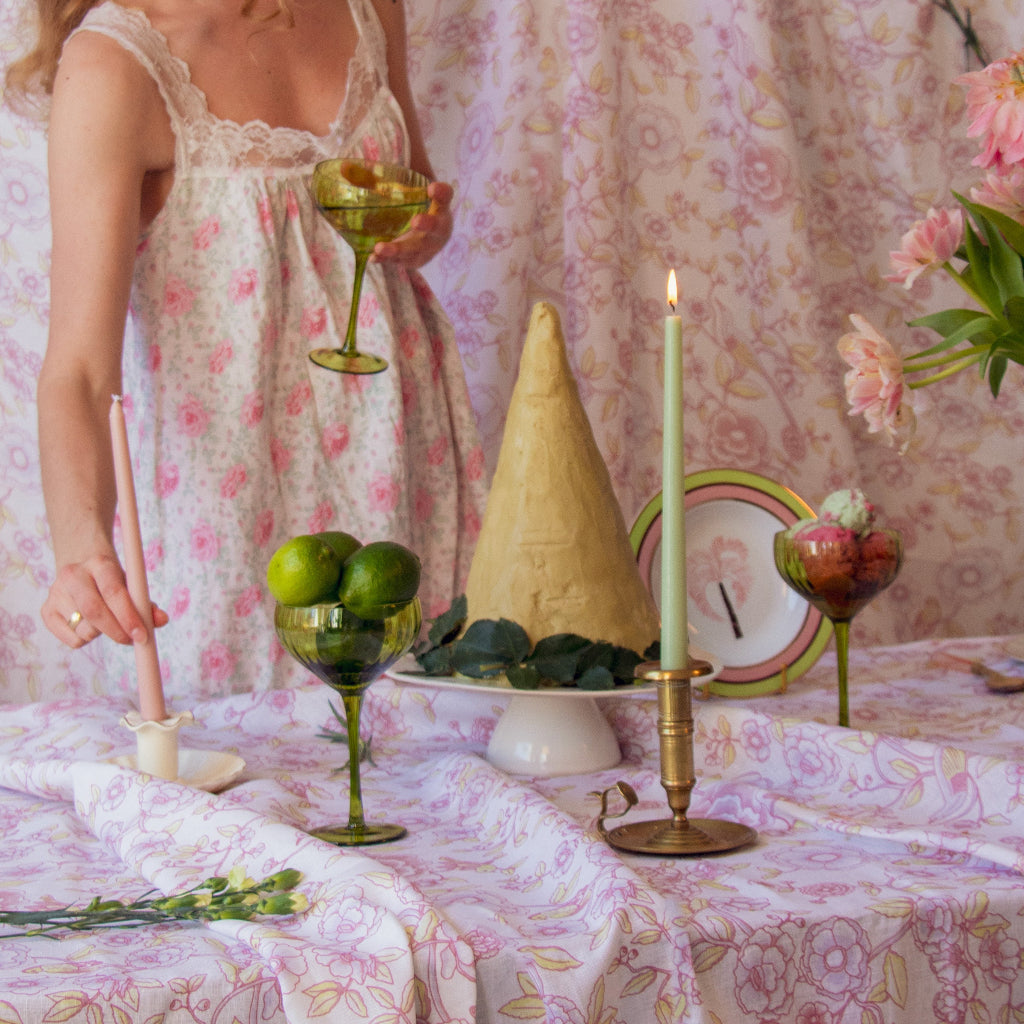 Pistachio Cream Extra Tall Taper Candles – 24 Candles