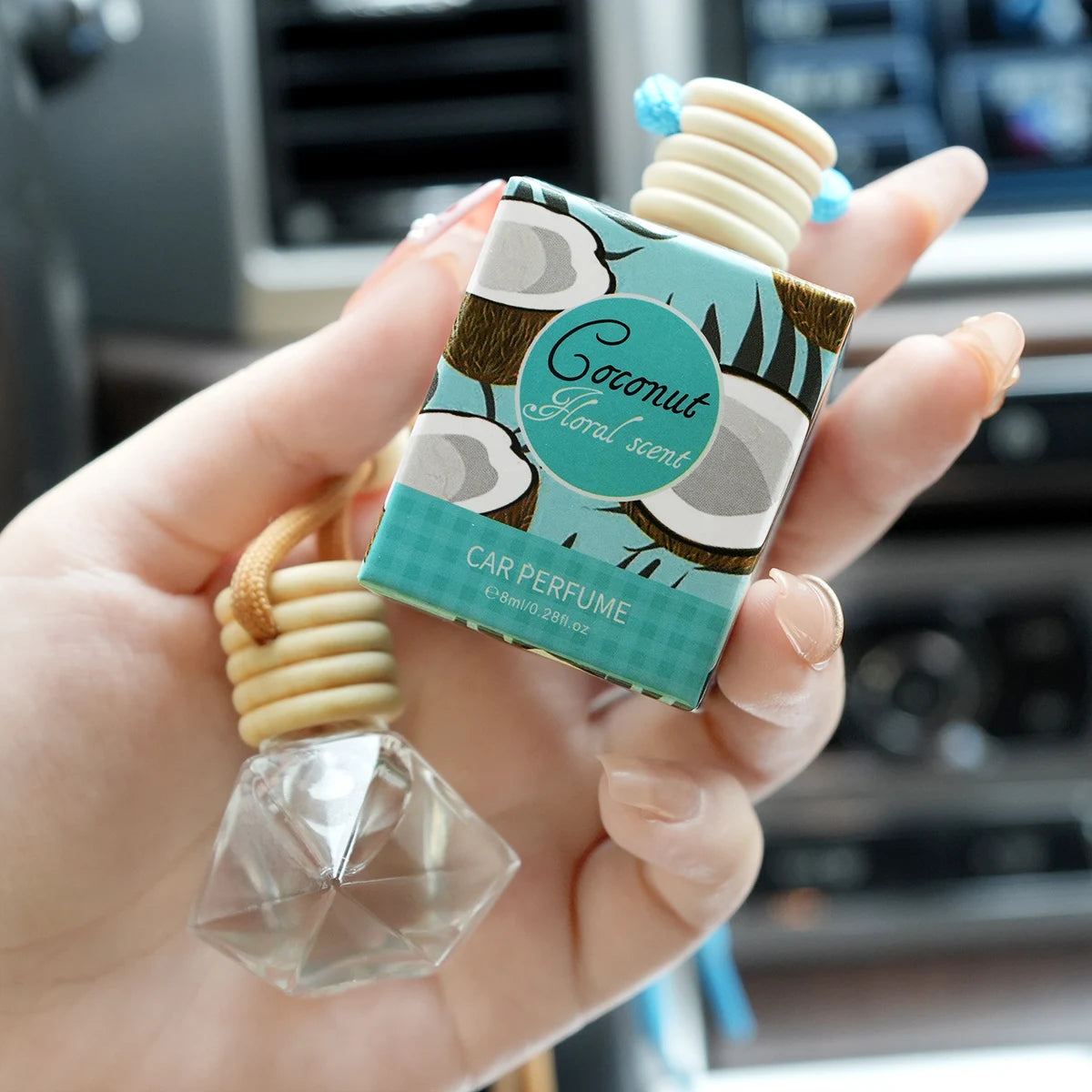 Fresh Fruit Car Fragrance - Lasting Fragrance, Woody and Fruity Fragrance, Suitable for the Car, Odor Free, Alcohol Free Perfume