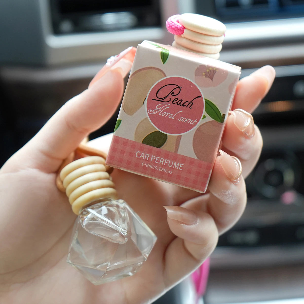 Fresh Fruit Car Fragrance - Lasting Fragrance, Woody and Fruity Fragrance, Suitable for the Car, Odor Free, Alcohol Free Perfume
